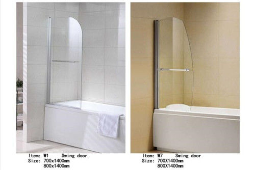 Китай Экраны ванны качания открытые цельные стеклянные, различная ручка дизайна 304СС исправили экран ванны поставщик